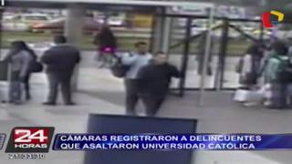 Universidad Católica: cámaras captaron a asaltantes de comedor