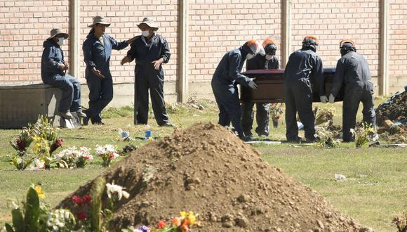 Uno de los cementerios que colapsaron por la alta demanda de entierros y cremaciones a causa de la tercera ola de la COVID-19, hoy en Cochabamba (Bolivia). (Foto: EFE/Jorge Abrego).