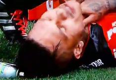 Sao Paulo vs Flamengo: Paolo Guerrero sufrió desleal golpe de Diego Lugano