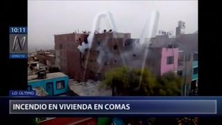 Comas: niña falleció en incendio dentro de su vivienda