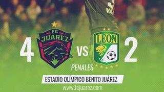 Juárez venció a León en tanda de penales y clasificó a los cuartos de final de la Copa MX