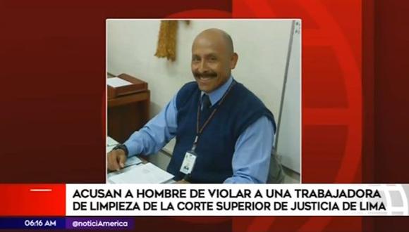 La víctima denunció que la agresión se produjo en el séptimo piso del edificio de la Corte Superior de Justicia de Lima. (Captura: América Noticias)