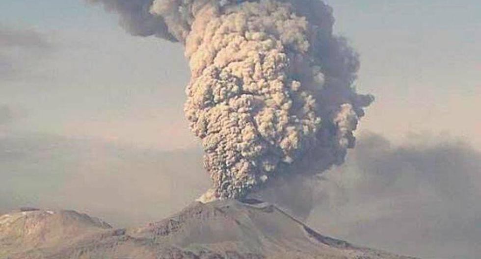 El volc&aacute;n Sabancaya registr&oacute; una nueva explosi&oacute;n el lunes 2 de enero (Foto: Ingemmet- Per&uacute;)
