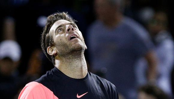 Juan Martín Del Potro perdió en 'tie break' el segundo set del Masters 1000 de Miami ante John Isner.