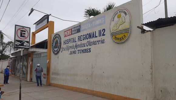 El Hospital Regional “José Alfredo Mendoza Olavarría” de Tumbes viene registrando gran cantidad de pacientes con dengue. (Foto: Diresa)