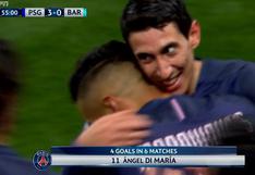 Barcelona vs PSG: Ángel Di María anota el tercer gol con potente remate al ángulo