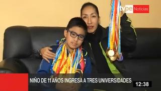 Niño peruano de 11 años ingresó a cuatro universidades