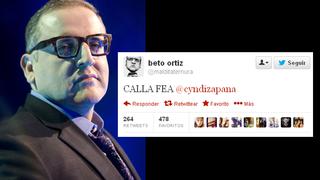 Beto Ortiz perdió la paciencia con 'tuitera' que criticó a Tilsa Lozano