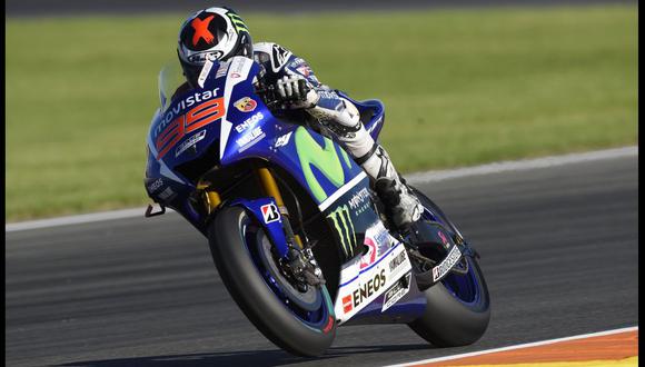 MotoGP: Jorge Lorenzo partirá primero en Valencia