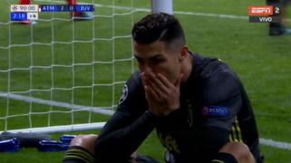 Juventus vs. Atlético Madrid: Cristiano Ronaldo falló este gol en la última jugada del partido | VIDEO