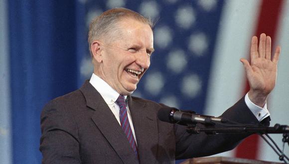 Murió el excéntrico multimillonario estadounidense Ross Perot a los 89 años. (Foto: AP)