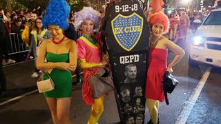 Boca Juniors vs River Plate: fanáticos llevaron un ataúd del Xeneize al desfile de Halloween