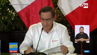 Martín Vizcarra aseguró que las medidas de inmovilización obligatoria serán más drástricas 