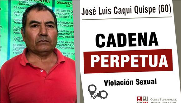 Caqui Quispe fue condenado con la máxima pena del Código Penal. (Foto: Difusión Corte del Santa)
