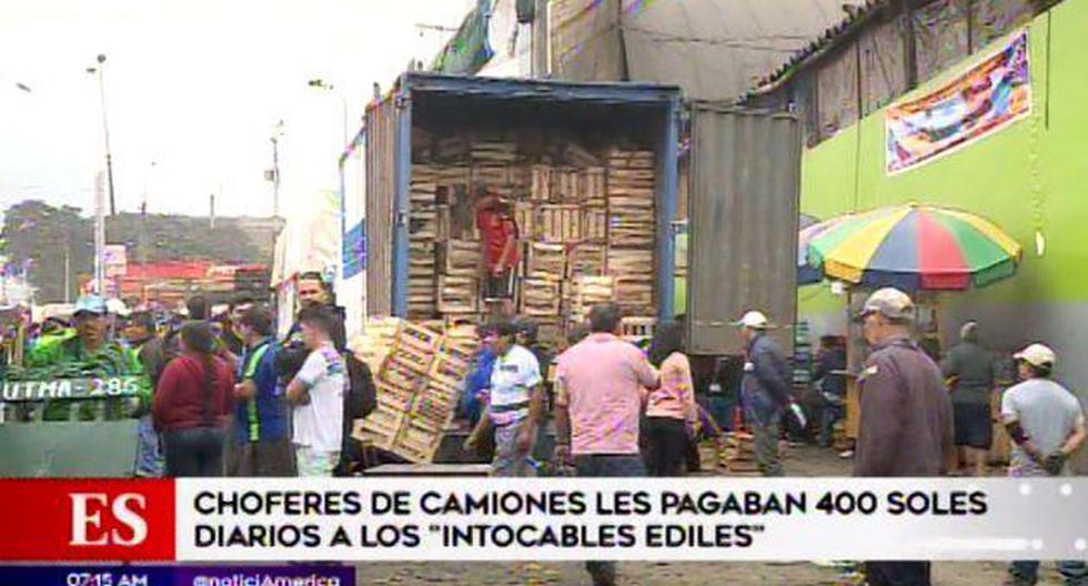 Se realizaban cobros ilegales a ambulantes y transportistas en La Victoria. (Foto: América Noticias)
