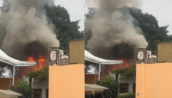 Incendio en Barranco. (Difusión)