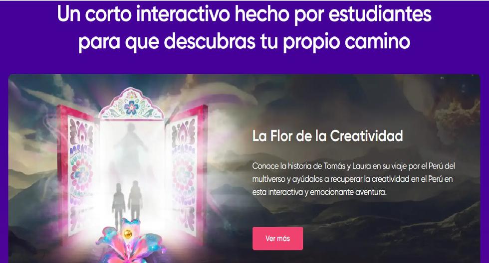 Peruvian students develop AI-powered interactive short film to assist youth in career selection.
