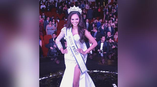 Romina Lozano tras su coronación como Miss Perú 2018. (Foto: Difusión)
