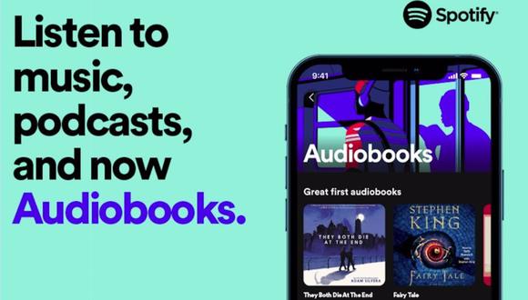 Spotify: los audiolibros ya llegaron a la plataforma. (Foto: Spotify)
