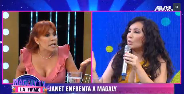 Janet Barboza y Magaly Medina protagonizan fuerte enfrentamiento verbal en programa en vivo. (Foto: Difusión)