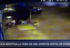 Surquillo: así fue caída de mujer desde cuarto piso de hotel