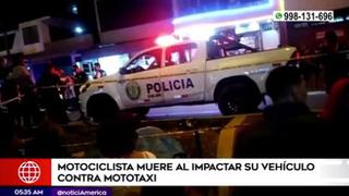 Villa El Salvador: motociclista impacta contra mototaxi y pierde la vida | VIDEO