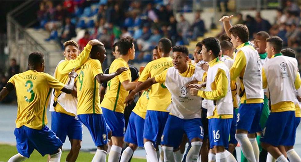 Brasil se quedó con el título del Sudamericano Sub 17 tras golear a Chile 5-0. (Foto: CBF)