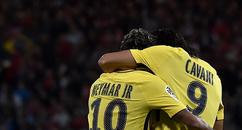 Neymar anotó en la victoria del PSG este domingo tras pase de Cavani, quien también marcó tras recibir del brasileño. (Foto: EFE | Video: YouTube)