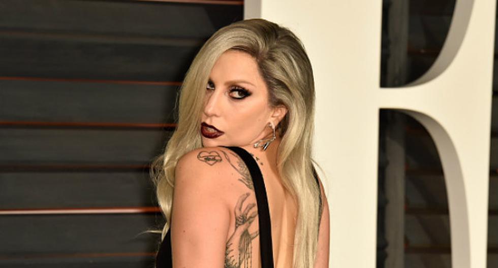 Lady Gaga lista para cantar el Himno Nacional de los Estados Unidos en el Super Bowl. (Foto: Getty Images)