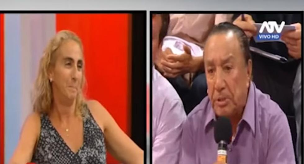 Natalia Málaga se enfrascó en un candente debate con el periodista Tito Navarro en televisión en vivo. (Foto: Captura YouTube)