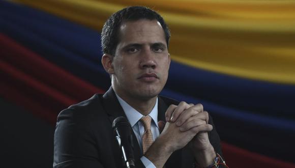 Juan Guaido, presidente de la Asamblea Nacional, quien se juró como el líder de Venezuela, asiste a una sesión de la Asamblea Nacional celebrada en un anfiteatro público en El Hatillo, Venezuela. (Foto: Archivo/Carlos Becerra / Bloomberg).