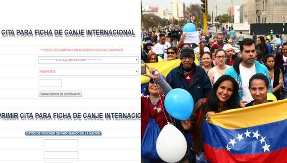 El sistema de citas en línea fue rehabilitado para venezolanos en Perú.  (Difusión)