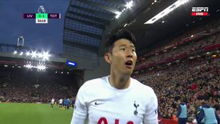 Sorpresa de los Spurs: Son Heung-Min marcó el 1-0 del Tottenham vs. Liverpool en Anfield | VIDEO