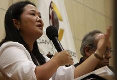 Keiko Fujimori: "Que quede claro que yo no he entregado dinero"