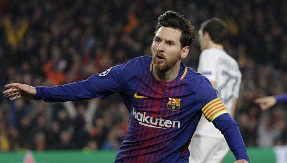 Lionel Messi guió al Barcelona al camino del éxito en la segunda llave de octavos de final de Champions League. Le anotó dos tantos al Chelsea y brindó una genial asistencia a Dembélé. (Foto: AFP)