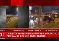 Dos jóvenes murieron atropelladas por camioneta que invadió vía exclusiva del Metropolitano | VIDEO