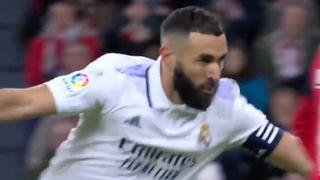 Para enmarcar: golazo de Benzema en el Real Madrid 1-0 Athletic Bilbao | VIDEO