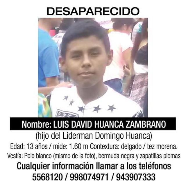 Los Olivos: buscan a menor desaparecido desde el 14 de febrero - 2