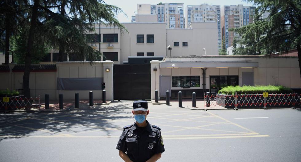 La vista del consulado de USA en Chengdu, al suroeste de Sichuan. (Foto: Noel Celis / AFP)