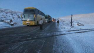 FOTOS: la intensa nevada que afectó la carretera Arequipa-Puno 