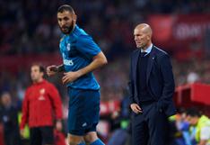 Zidane: “No me arrepiento del once que usé contra el Sevilla”