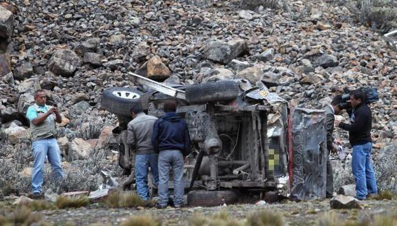 Huarochirí: dos muertos deja despiste de miniván