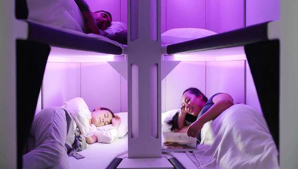 La aerolínea Air New Zealand incorporará cabinas súper cómodas para los viajeros que tengan un vuelo de largas horas. (Foto: Air New Zealand)