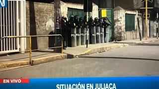 Juliaca: reportan 16 personas heridas tras enfrentamientos entre manifestantes y policías