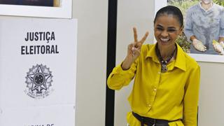 Elecciones en Brasil: Marina Silva votó y criticó a Rousseff