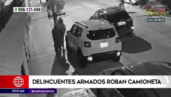 Registran robo de vehículo en Pueblo Libre. (Foto: América Noticias)