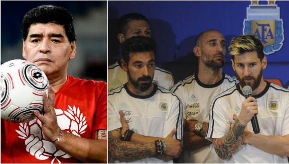 Maradona criticó a jugadores de Argentina y defendió a Lavezzi