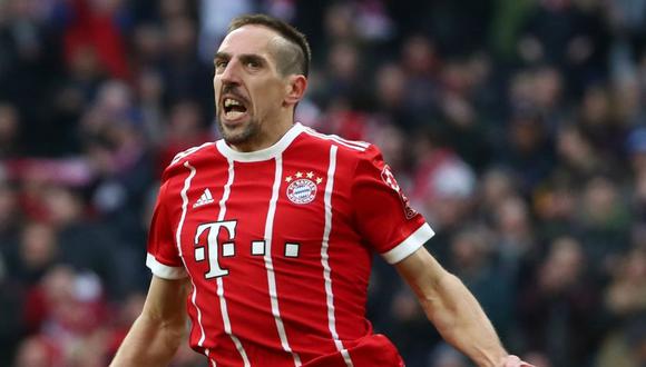 El portal "Abendzeitung" indicó que Franck Ribéry quiere quedarse en el Bayern Múnich, pero si no lo consigue podría aceptar las ofertas de la Superliga China, que llegan cada semana. (Foto: AFP)