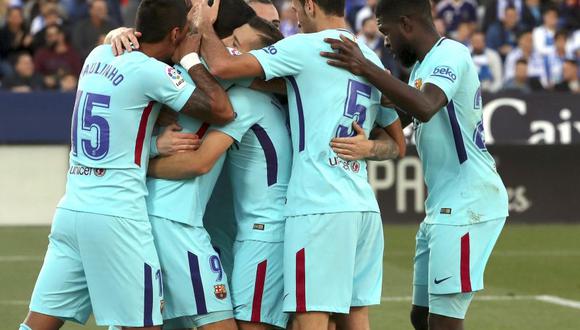 Barcelona goleó 3-0 al Leganés y sigue como único líder