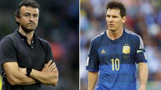 Luis Enrique deslizó que Messi no debería jugar con Argentina